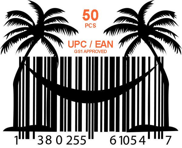 Buy GS1 UPC EAN codes 50UPC